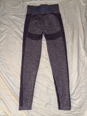 Gymshark Seamless High-Waist Heathered Purple Leggings - Medium